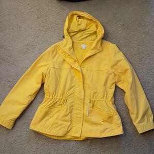 J. Crew Petite Yellow Raincoat